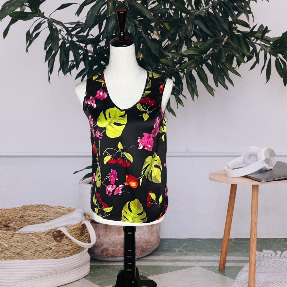 Vintage Silk Fruit Tank